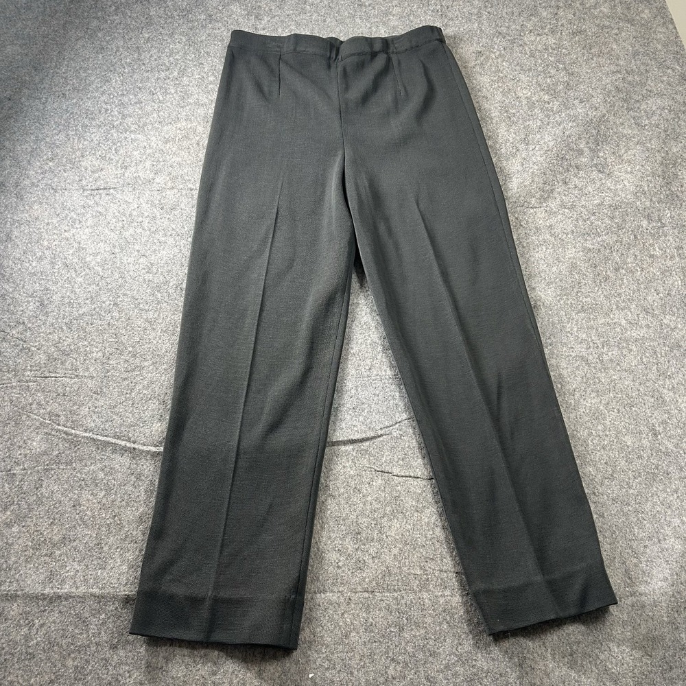 Ming Wang Pants Womens Small Gray Dress Pant Straight Stretch Career Capsule